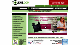 What Tolens.com website looked like in 2018 (5 years ago)