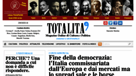 What Totalita.it website looked like in 2018 (5 years ago)