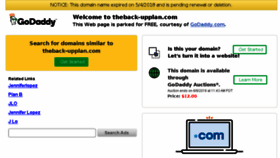 What Theback-upplan.com website looked like in 2018 (5 years ago)