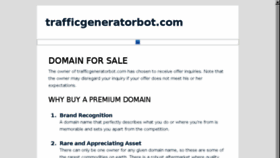 What Trafficgeneratorbot.com website looked like in 2018 (5 years ago)