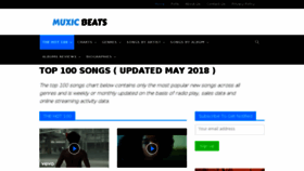 What Top100songscenter.com website looked like in 2018 (5 years ago)