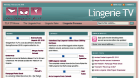 What The-lingerie-post.tv website looked like in 2018 (5 years ago)