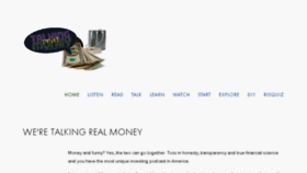 What Talkingrealmoney.com website looked like in 2018 (5 years ago)