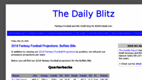 What Thedailyblitz.com website looked like in 2018 (5 years ago)