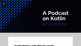 What Talkingkotlin.com website looked like in 2018 (5 years ago)