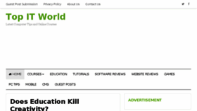 What Topitworld.com website looked like in 2018 (5 years ago)