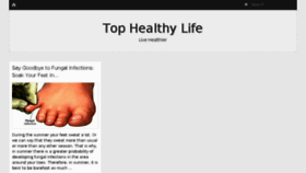 What Tophealthylife.com website looked like in 2018 (5 years ago)