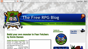 What Thefreerpgblog.com website looked like in 2018 (5 years ago)