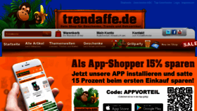 What Trendaffe.de website looked like in 2018 (5 years ago)