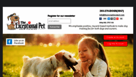 What Theexceptionalpet.com website looked like in 2018 (5 years ago)