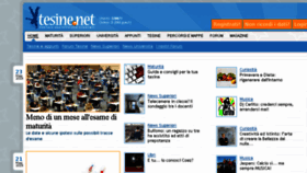 What Tesine.net website looked like in 2018 (5 years ago)