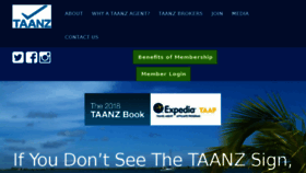 What Taanz.org.nz website looked like in 2018 (5 years ago)