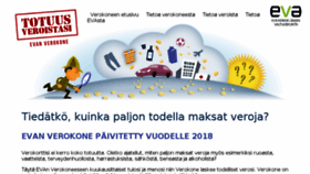 What Totuusveroistasi.fi website looked like in 2018 (5 years ago)