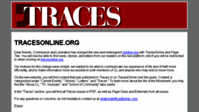 What Traces-cl.com website looked like in 2018 (5 years ago)