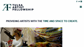 What Tulsaartistfellowship.org website looked like in 2018 (5 years ago)