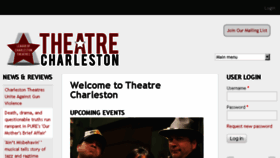 What Theatrecharleston.com website looked like in 2018 (5 years ago)