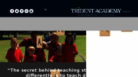 What Tridentacademy.com website looked like in 2018 (5 years ago)
