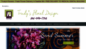 What Trudysflowers.com website looked like in 2018 (5 years ago)