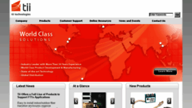 What Tiitech.com website looked like in 2018 (5 years ago)