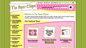 What Thepaperclique.com website looked like in 2018 (5 years ago)