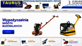 What Taurusrent.pl website looked like in 2018 (5 years ago)