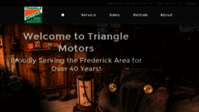 What Trianglemotors.com website looked like in 2018 (5 years ago)