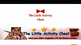 What Thelittleactivitychest.com website looked like in 2018 (5 years ago)