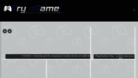 What Tryagame.fr website looked like in 2018 (5 years ago)