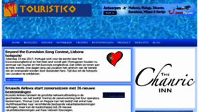 What Touristico.be website looked like in 2018 (5 years ago)