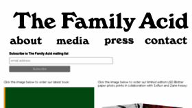 What Thefamilyacid.com website looked like in 2018 (5 years ago)