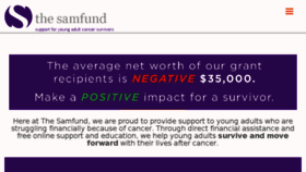 What Thesamfund.org website looked like in 2018 (5 years ago)