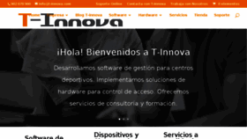 What T-innova.com website looked like in 2018 (5 years ago)