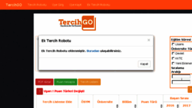 What Tercihgo.com website looked like in 2018 (5 years ago)
