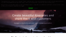 What Tripcreator.io website looked like in 2018 (7 years ago)