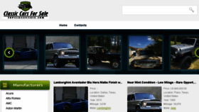 What Topclassicsforsale.com website looked like in 2018 (7 years ago)