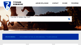 What Tysver.kommune.no website looked like in 2018 (7 years ago)