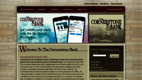 What Thecornerstonebank.net website looked like in 2018 (5 years ago)