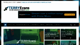 What Terryevansmusic.com website looked like in 2018 (5 years ago)