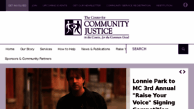 What Thecenterforcommunityjustice.org website looked like in 2018 (6 years ago)
