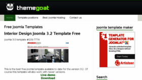 What Themegoat.com website looked like in 2018 (5 years ago)