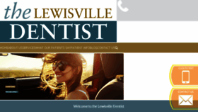 What Thelewisvilledentist.com website looked like in 2018 (6 years ago)