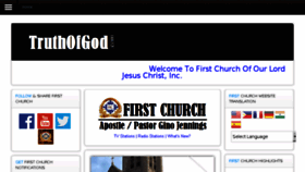 What Truthofgod.com website looked like in 2018 (5 years ago)