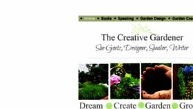 What Thecreativegardener.com website looked like in 2018 (6 years ago)