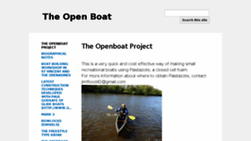 What Theopenboat.org website looked like in 2018 (5 years ago)