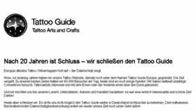 What Tattoo-guide.de website looked like in 2018 (5 years ago)