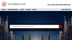 What Thebrecklife.com website looked like in 2018 (5 years ago)