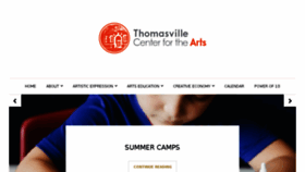 What Thomasvillearts.org website looked like in 2018 (6 years ago)
