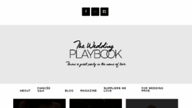 What Theweddingplaybook.com website looked like in 2018 (5 years ago)