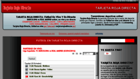 What Tarjetarojadirecta.net website looked like in 2018 (5 years ago)