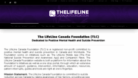 What Thelifelinecanada.ca website looked like in 2018 (5 years ago)